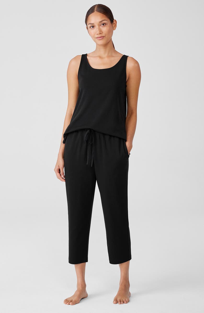 EILEEN FISHER SLEEP Slouchy Organic Cotton Pants, Alternate, color,