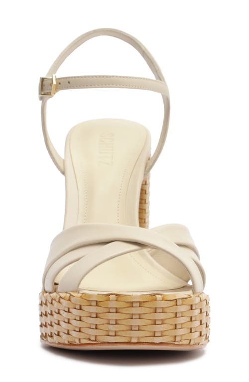 SCHUTZ SCHUTZ KEEFA WOVEN PLATFORM SANDAL
