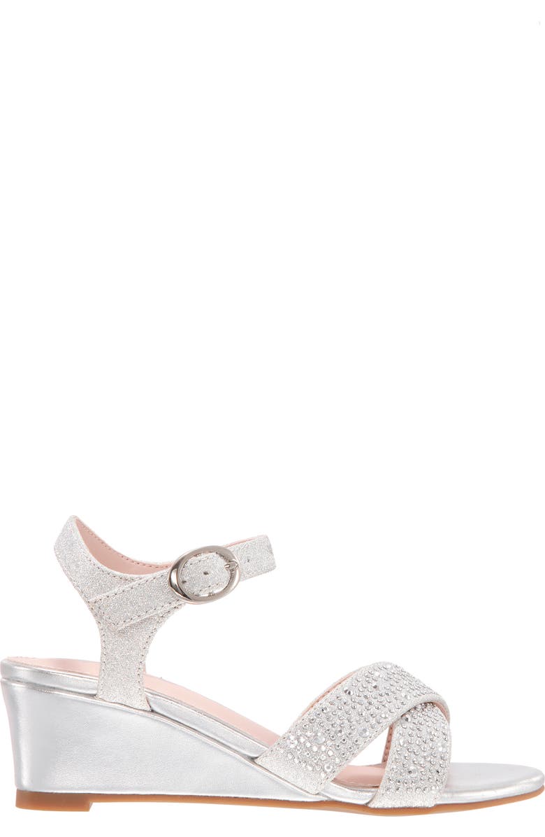 Nina Skarlet Glitter Wedge Sandal, Alternate, color,