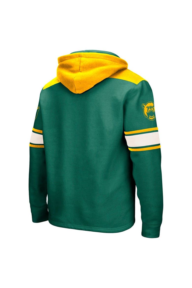 Men's Colosseum Green Baylor Bears 2.0 Lace-Up Pullover Hoodie, Alternate, color, Green