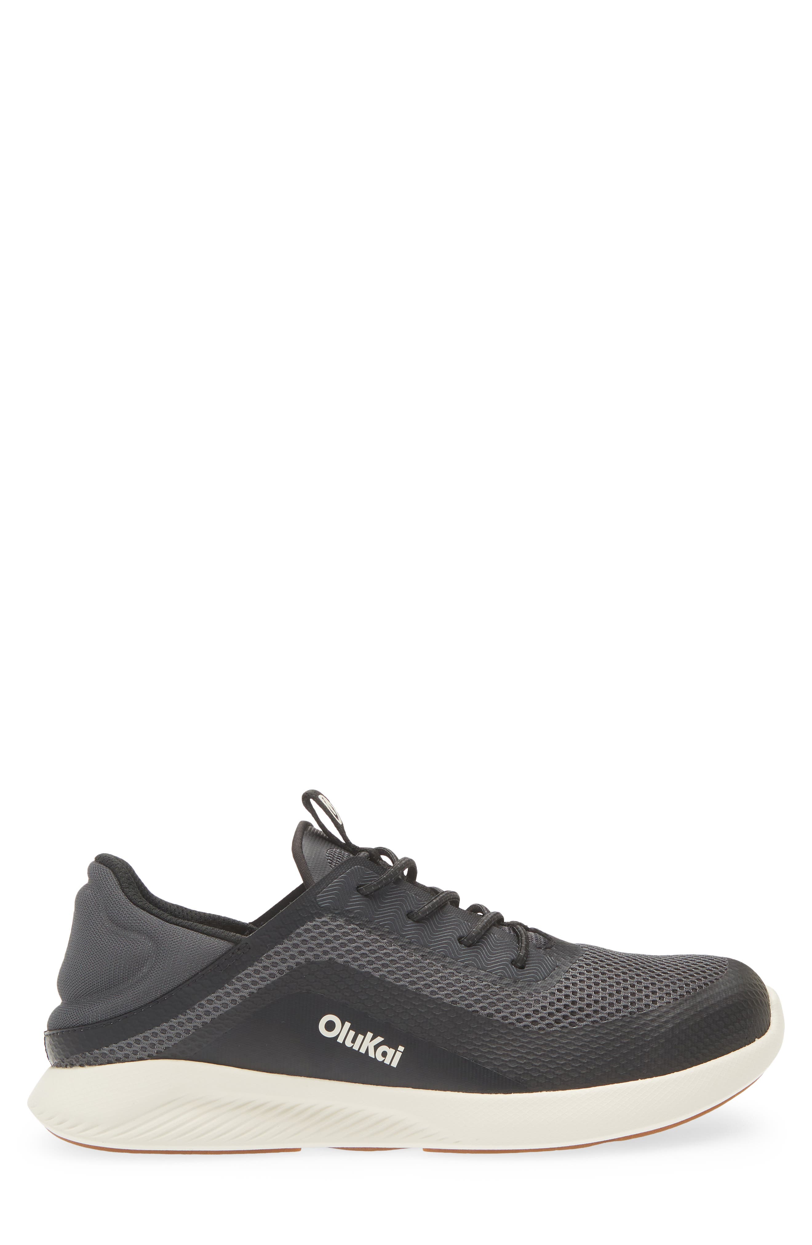 OluKai Kialoa Convertible Lace-Up Waterproof Sneaker, Alternate, color, Dark Shadow / Lava Rock