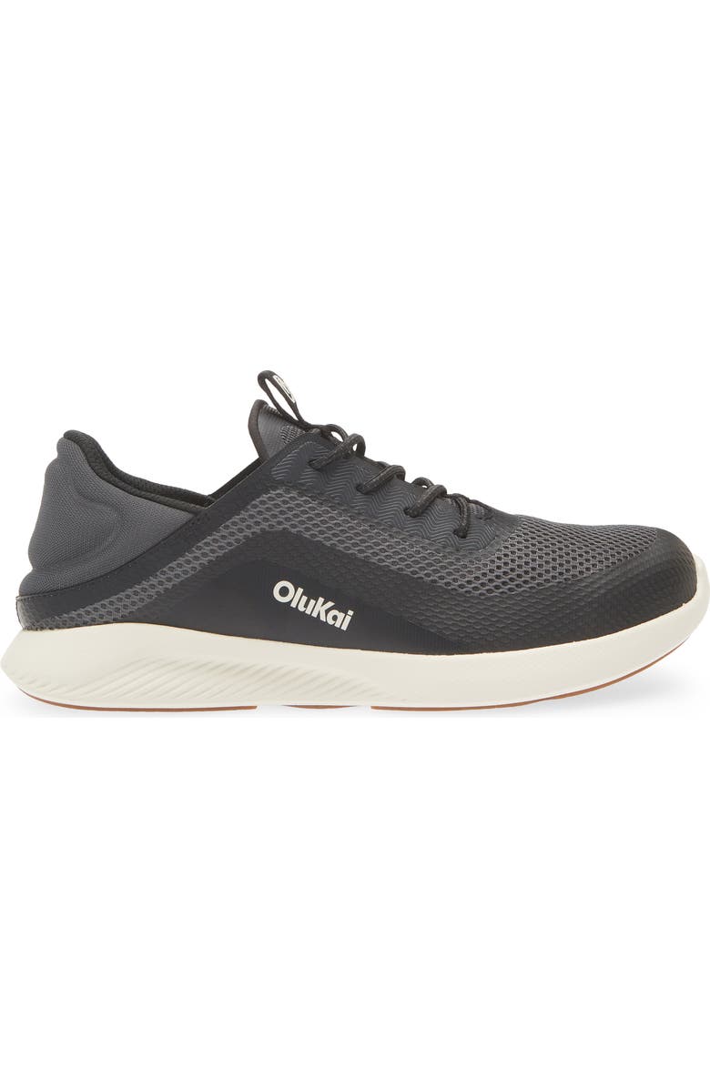 OluKai Kialoa Convertible Lace-Up Waterproof Sneaker, Alternate, color, Dark Shadow / Lava Rock