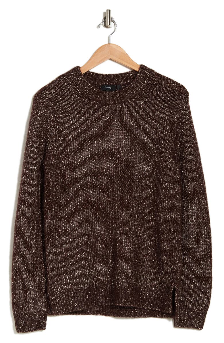 Theory Speckled Crewneck Sweater, Alternate, color, 