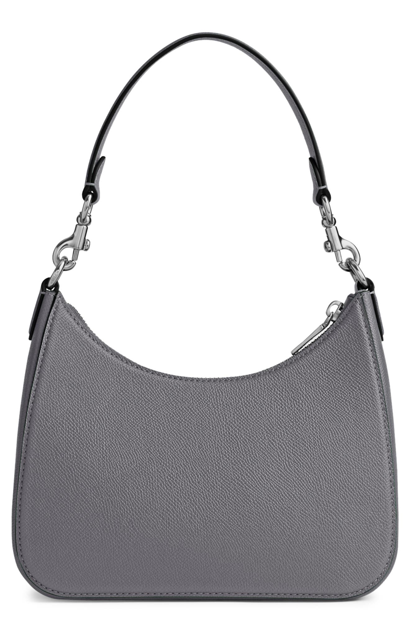 Crossgrain Leather Hobo Crossbody Bag, Alternate, color, GREY BLUE