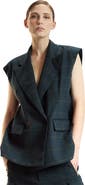 Cynthia Rowley Oversized Double Breasted Vest
