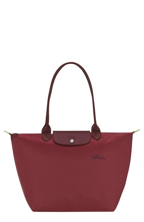 Le Pliage Green Recycled Canvas Large Shoulder Tote