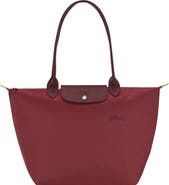 Longchamp Le Pliage Green Recycled Canvas Large Shoulder Tote