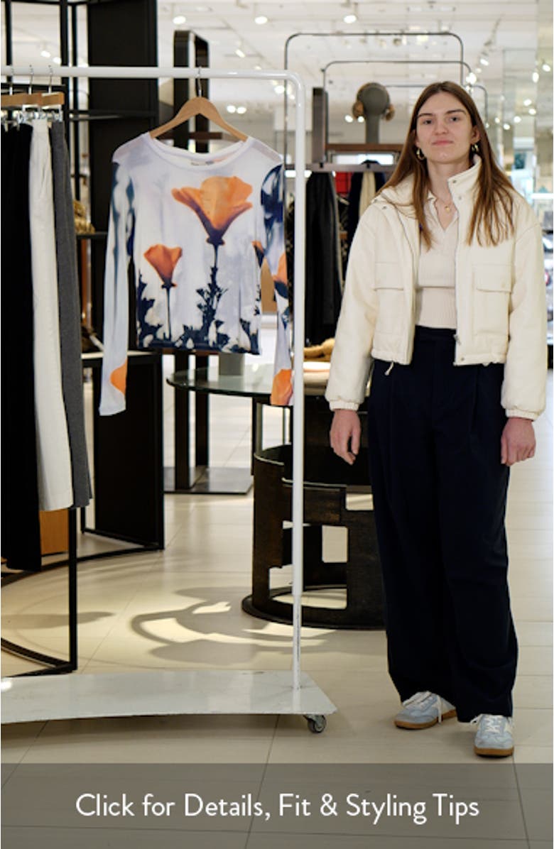 Print Long Sleeve Cotton T-Shirt, sales video thumbnail