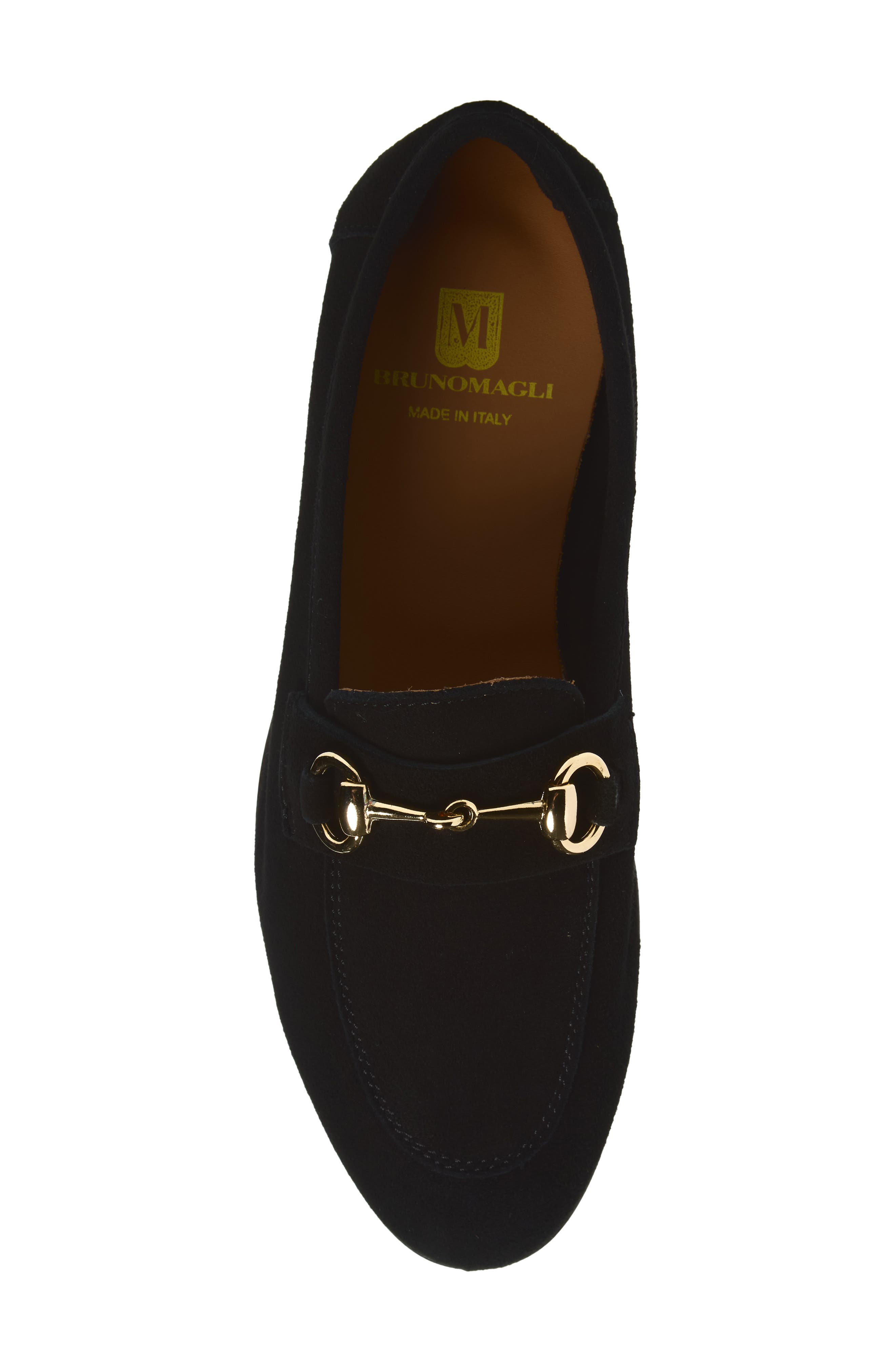 Cassie Bit Loafer, Alternate, color, BLACK SUEDE