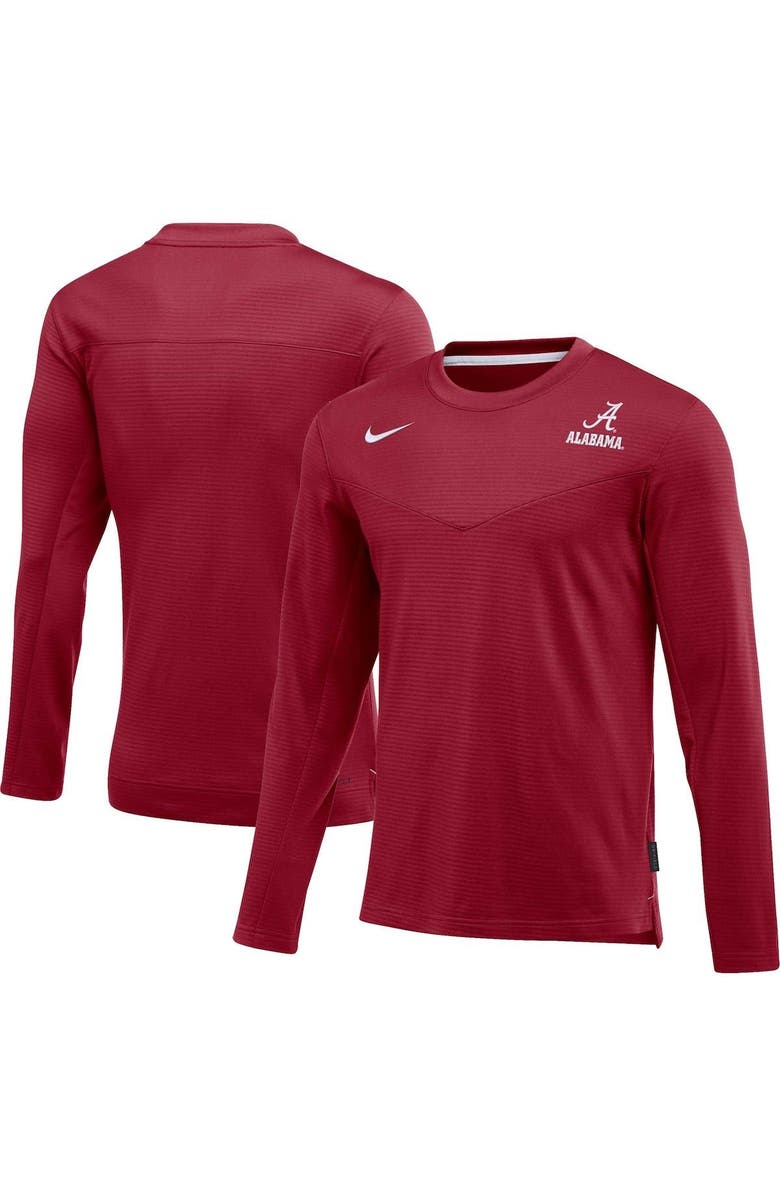 Nike Men's Nike Crimson Alabama Crimson Tide 2022 Game Day Sideline Performance Long Sleeve T-Shirt, Alternate, color, 