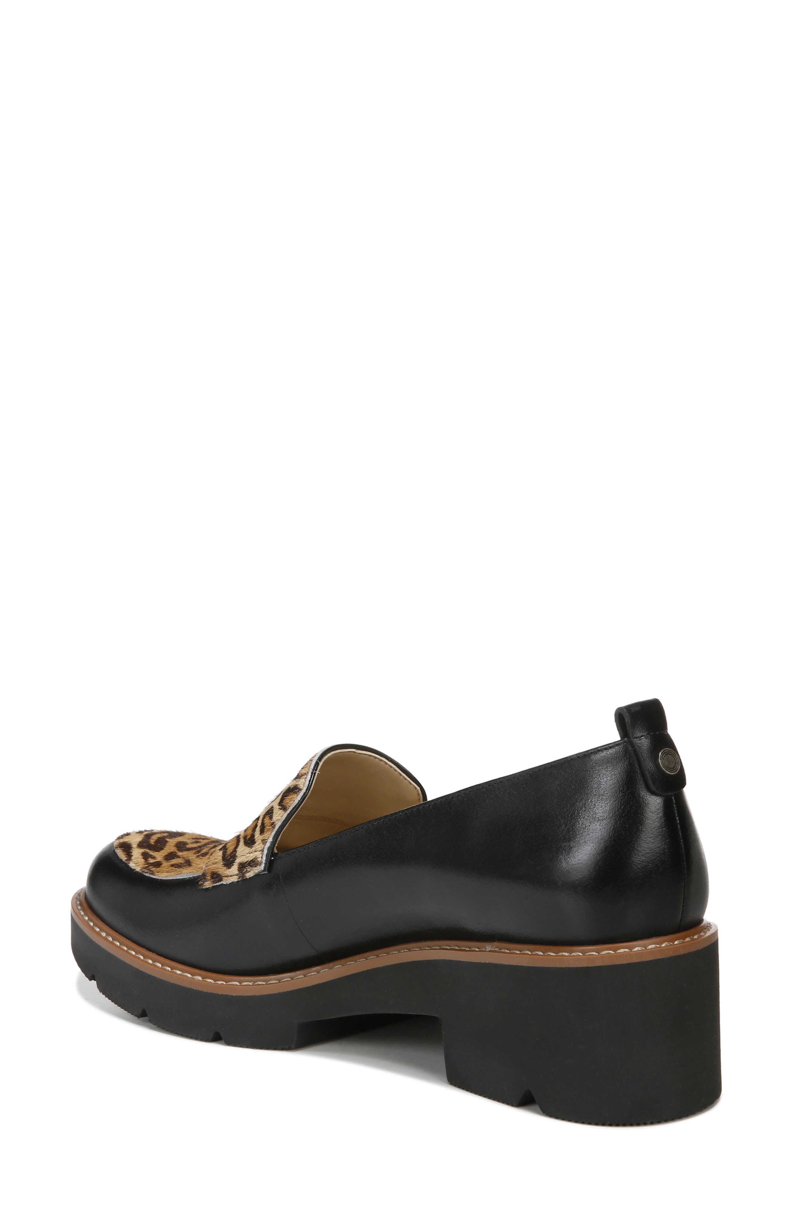 Naturalizer Darry2 Genuine Calf Hair Accent Loafer, Alternate, color, Black Cheetah