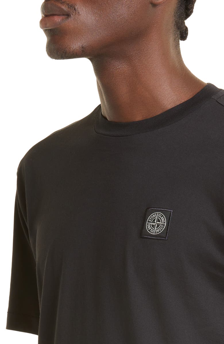 Stone Island Logo Patch Cotton T-Shirt, Alternate, color, 