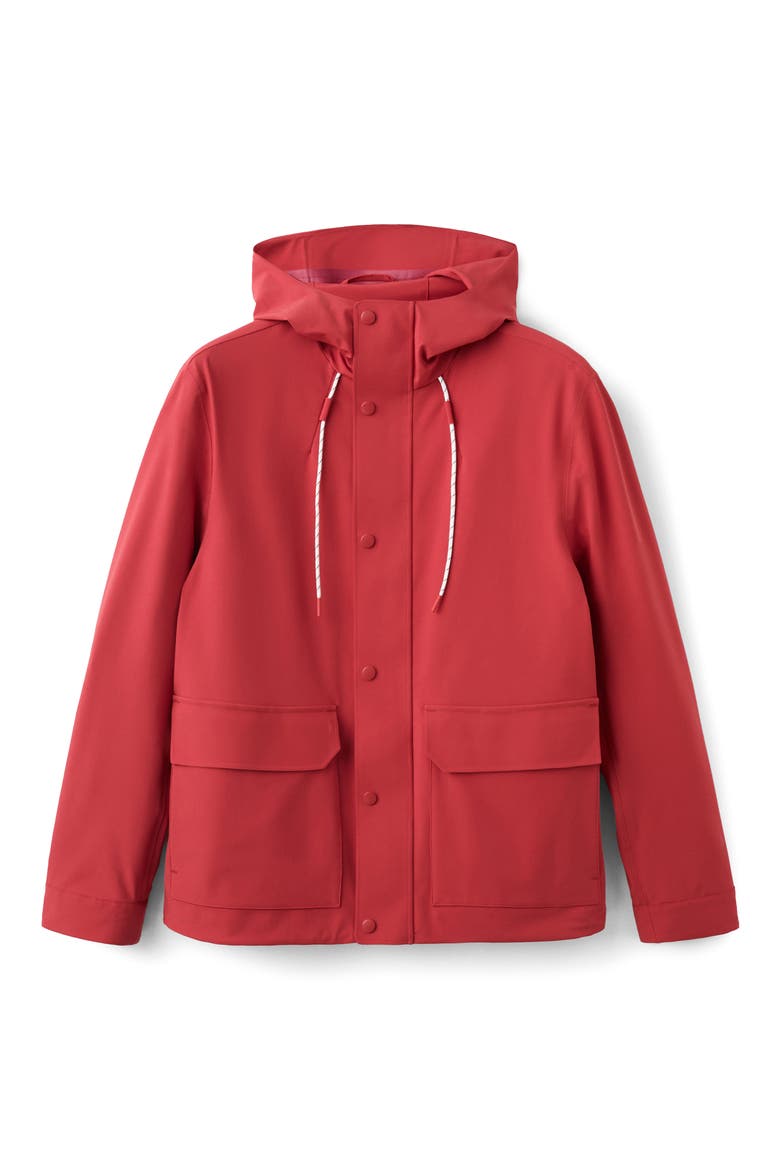 Water Repellent Thermolite® Hooded Jacket, Alternate, color, RED
