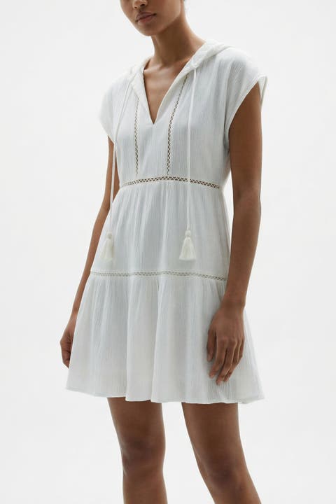 Gari Cotton Cover-up Cap Sleeve Dress