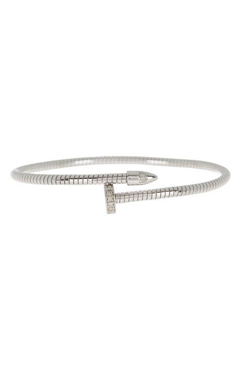 Diamond Bangle Bracelet - 0.1ct.