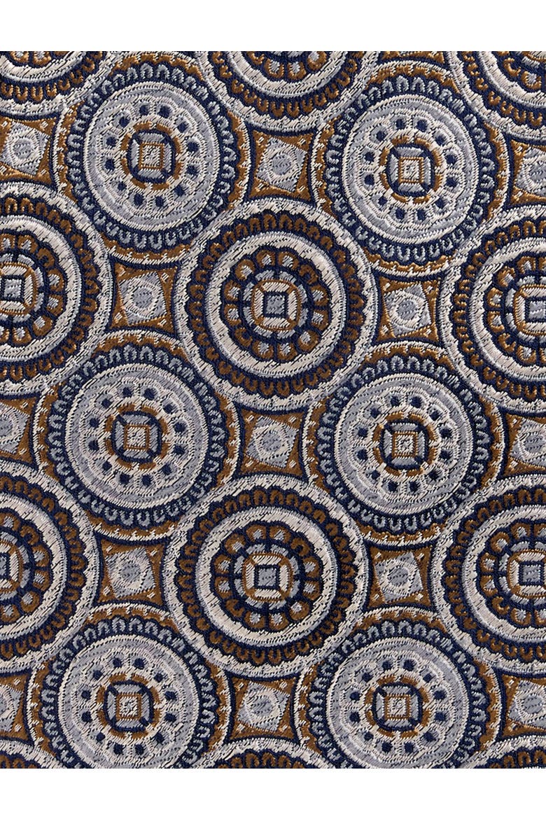 Big & Tall Circular Medallion Tie, Alternate, color, NEUTRAL