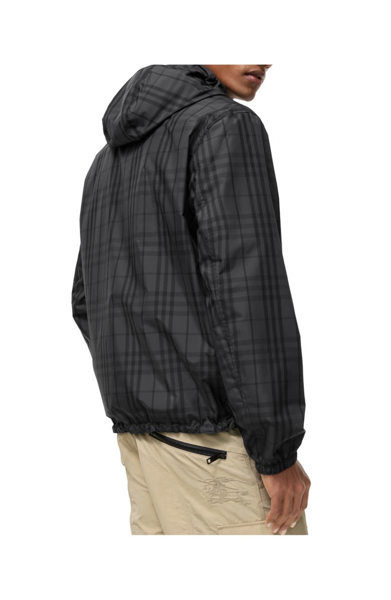 Burberry Reversible Check Hooded Jacket, Alternate, color, Iron Grey