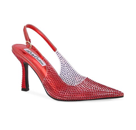 Clear Rhinestone Slingback Pump
