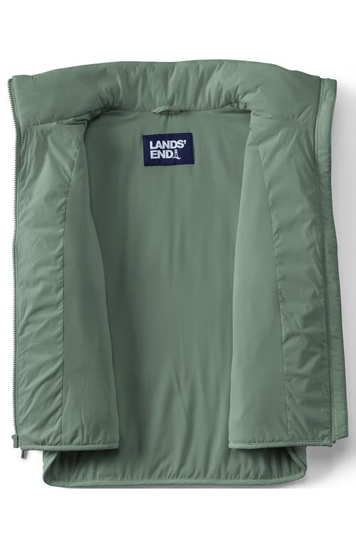 Lands' End Wanderfree Insulated Vest In Lily Pad Green