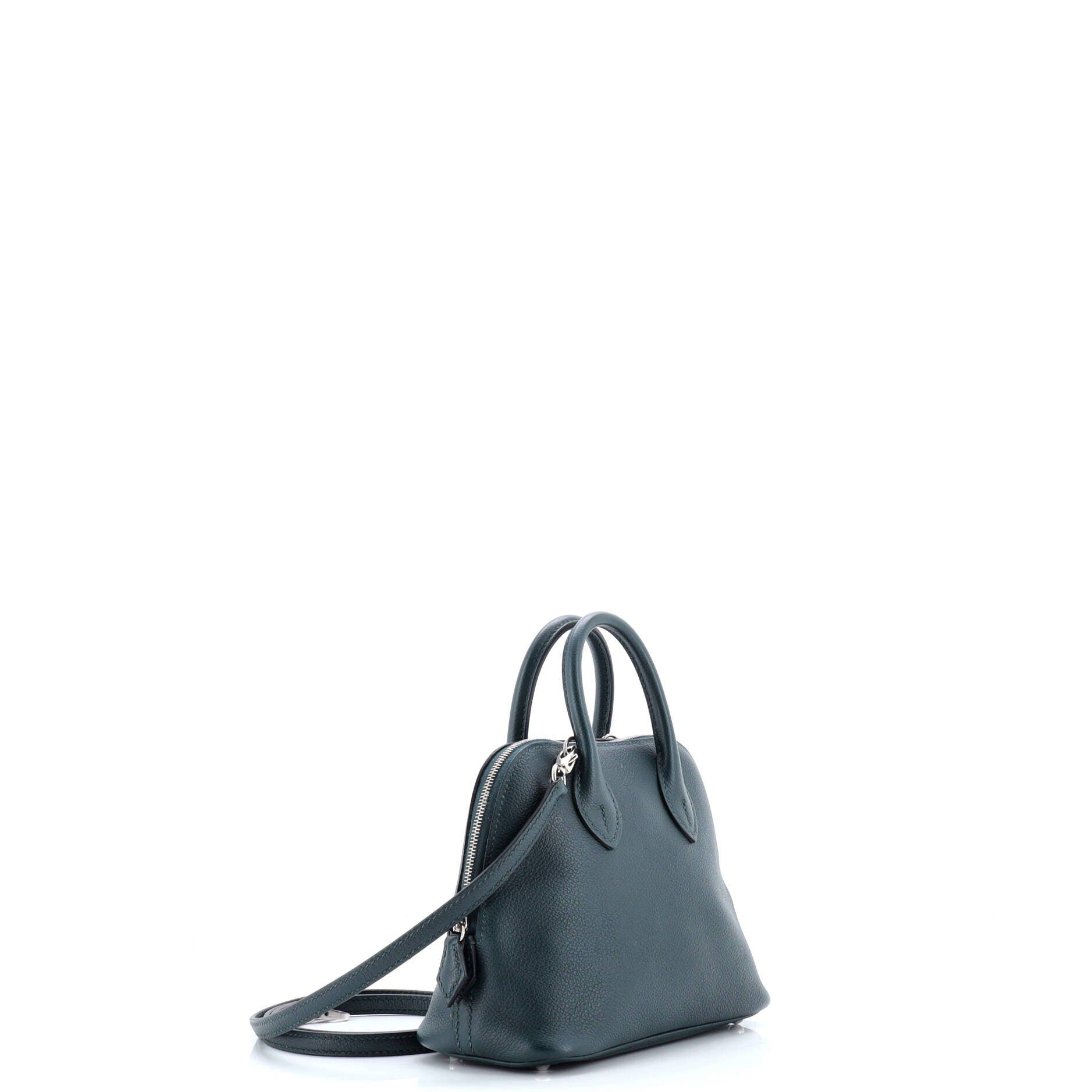 Pre-Owned Hermes Bolide 1923 Bag Evercolor Mini, Alternate, color, Vert Cypress