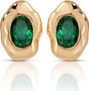 Ettika Molten Glow Crystal Stud Earrings