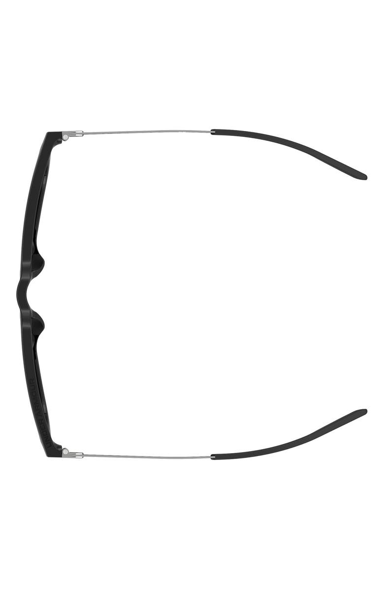 Under Armour Circuit 54mm Gradient Polarized Rectangular Sunglasses, Alternate, color, Black