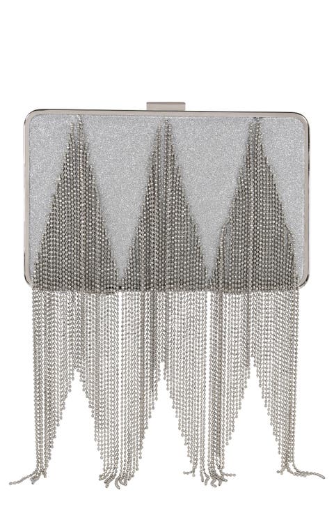 Gabriella Fringe Box Clutch