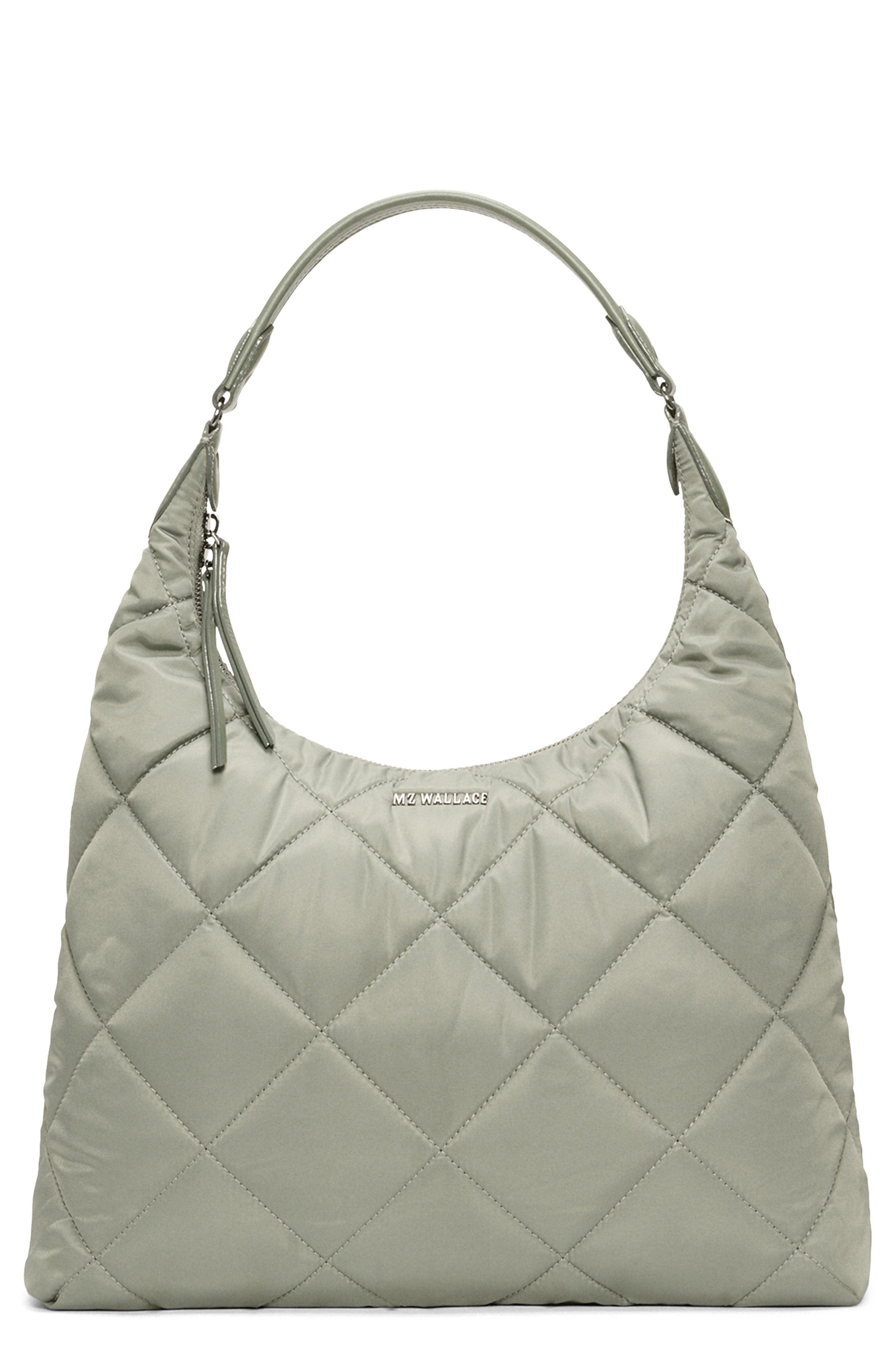 MZ Wallace Madison Quilted Nylon Shoulder Bag, Main, color, 
