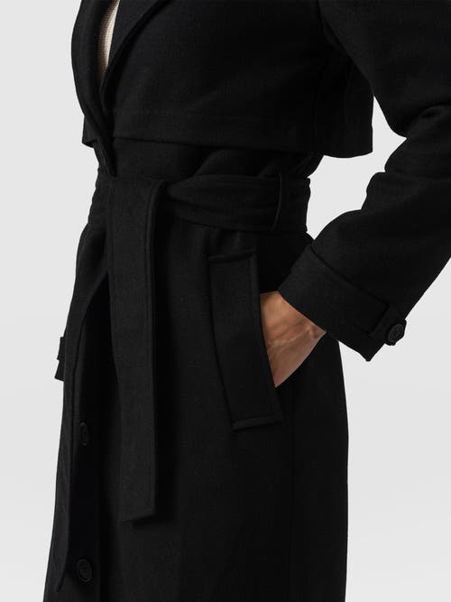 Saint And Sofia Saint + Sofia Odette Coat In Black