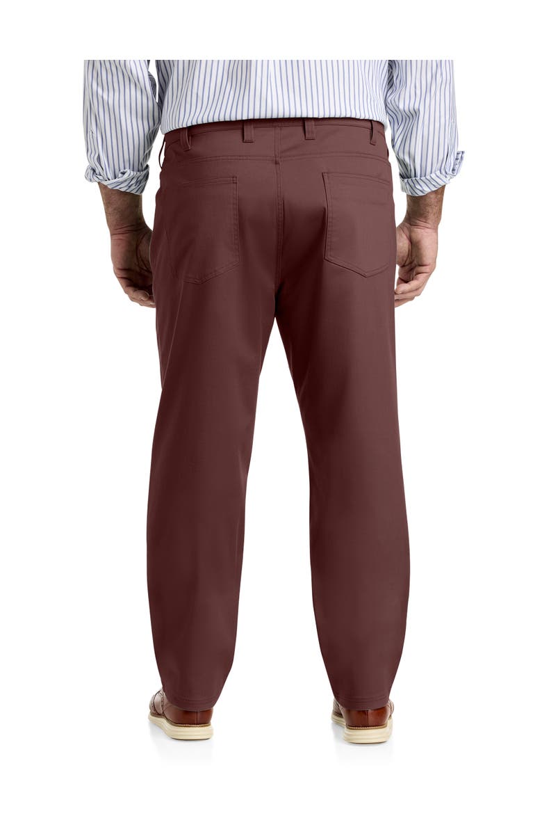 Oak Hill Premium by DXL Straight-Fit Tech Pants, Alternate, color, Bitter Chocolate