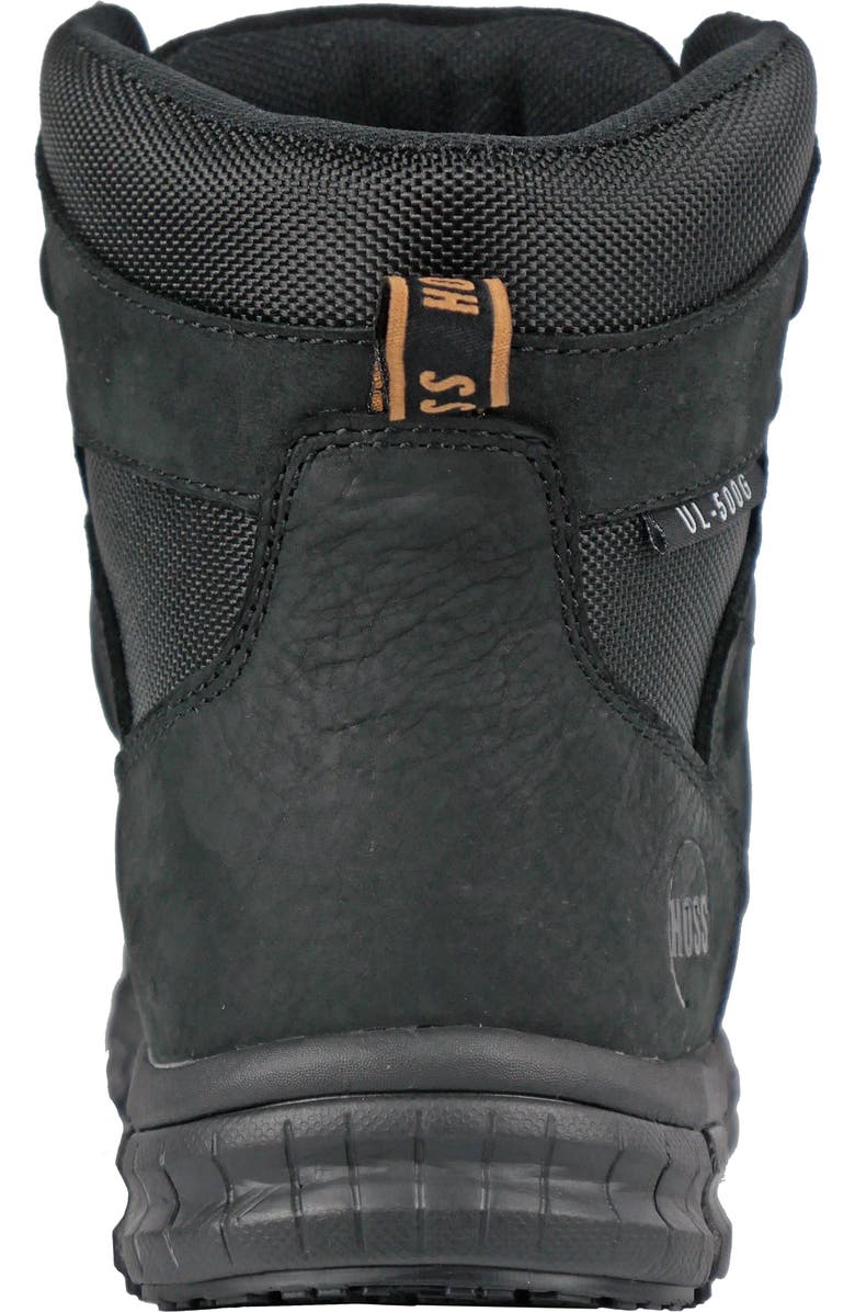 Hoss Boot Company HOSS Tikaboo 6 Inch UL Composite Toe Waterproof Work Boot, Alternate, color, Black