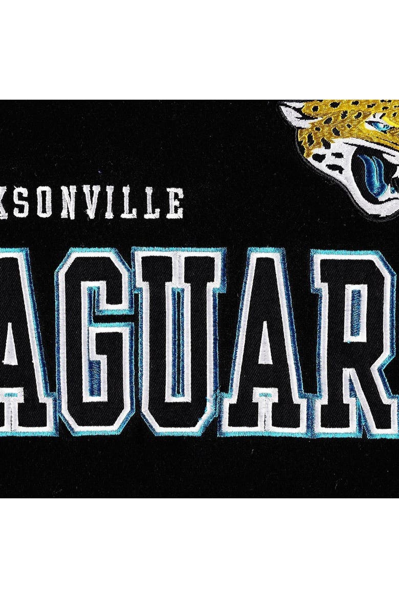 Men's Starter Black Jacksonville Jaguars Draft Fleece Raglan Pullover Hoodie, Alternate, color, Black