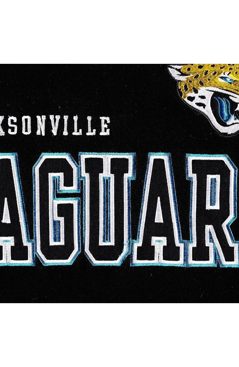 STARTER Men's Starter Black Jacksonville Jaguars Draft Fleece Raglan Pullover Hoodie, Alternate, color, 