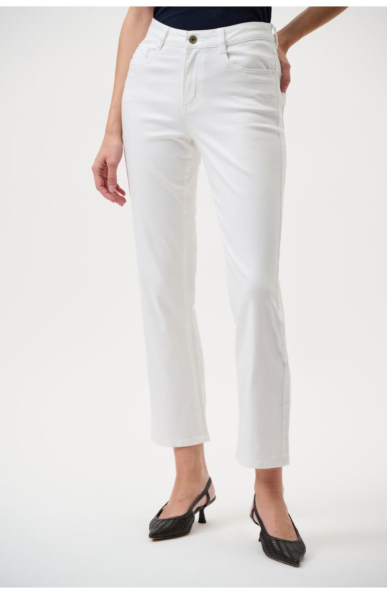 JOSEPH RIBKOFF Margot | Classic Straight Leg Stretch Jeans, Main, color, White