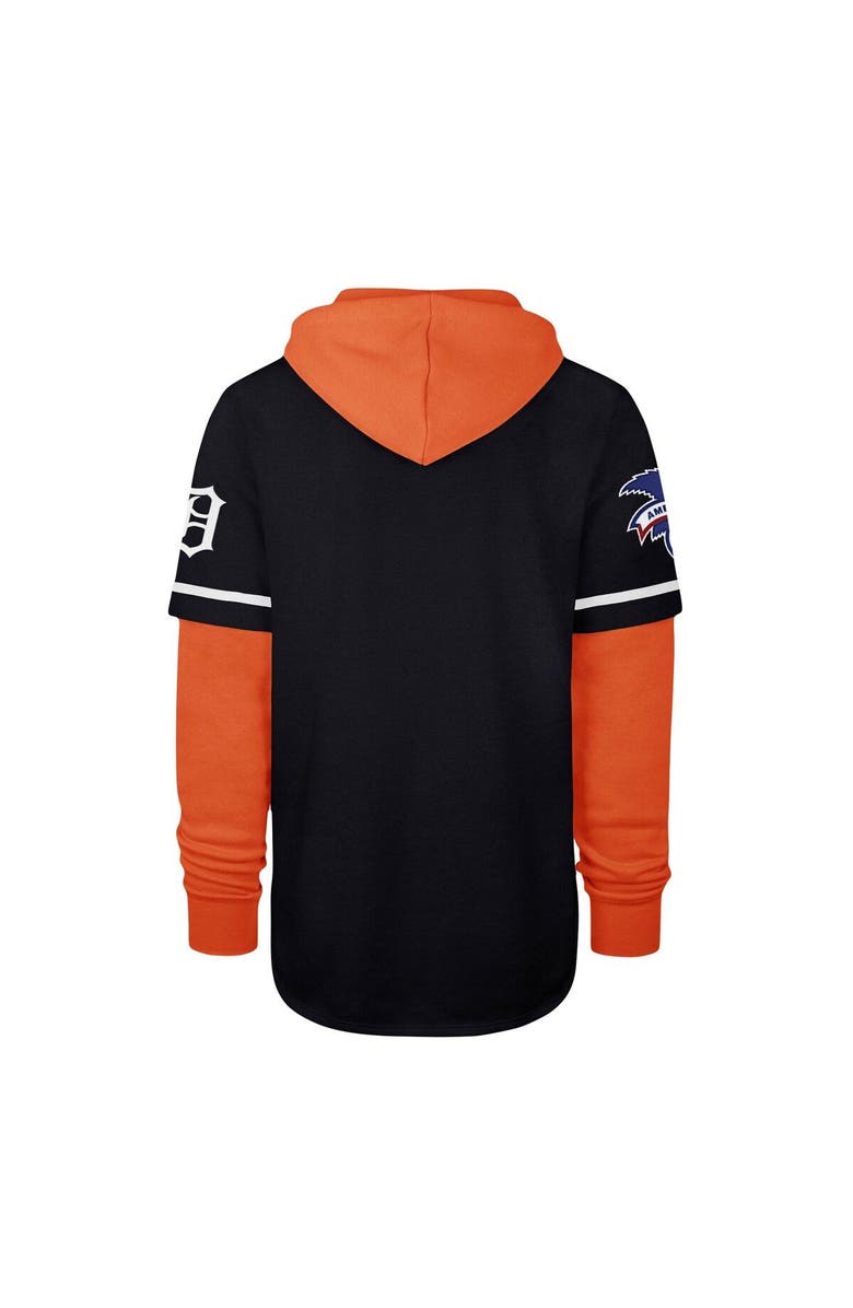 '47 Men's '47 Navy Detroit Tigers Trifecta Shortstop Pullover Hoodie, Alternate, color,