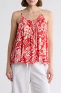 Elan Floral Flowy Cover-Up Camisole