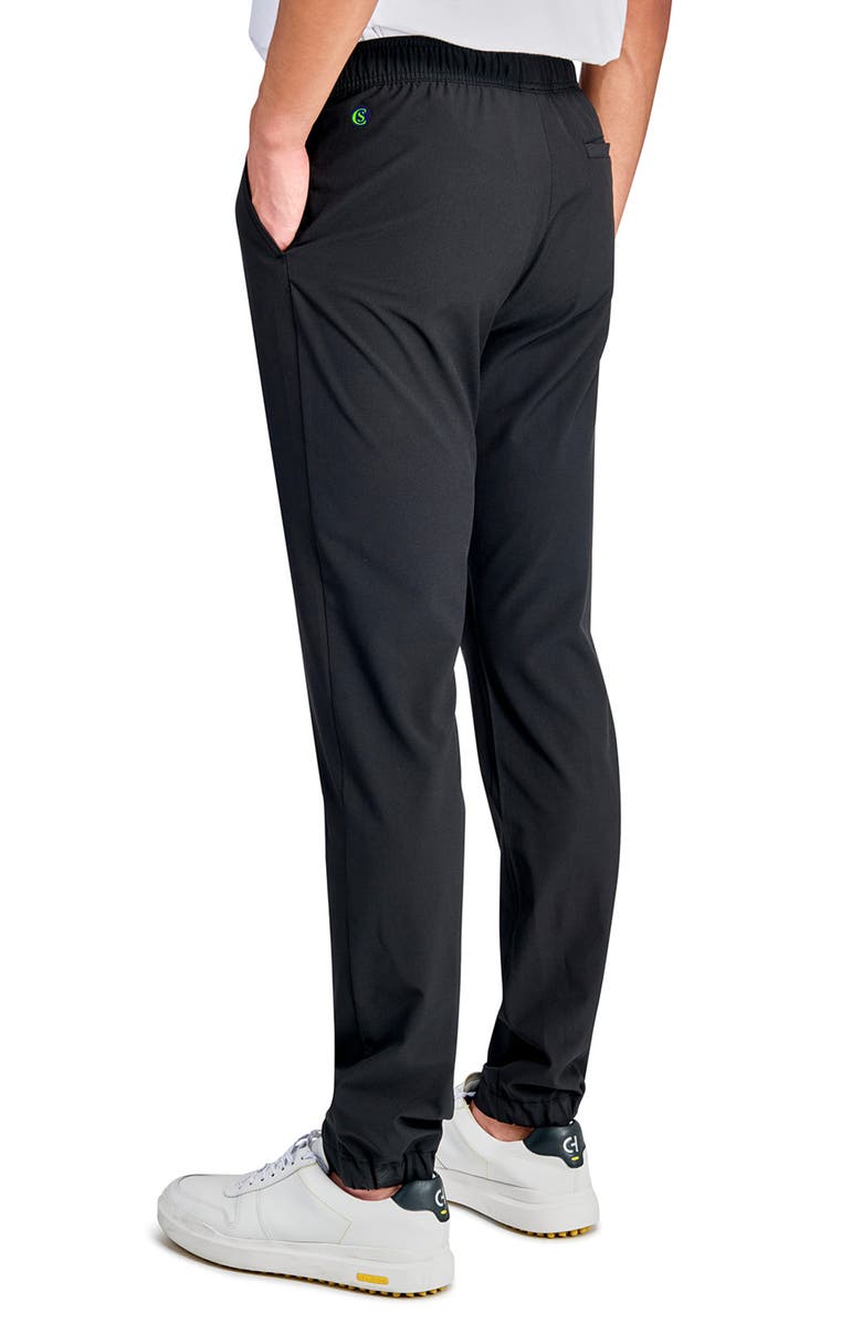 CONSTRUCT Slim Fit Eagle Recycled Jogger Golf Pants, Alternate, color, Black