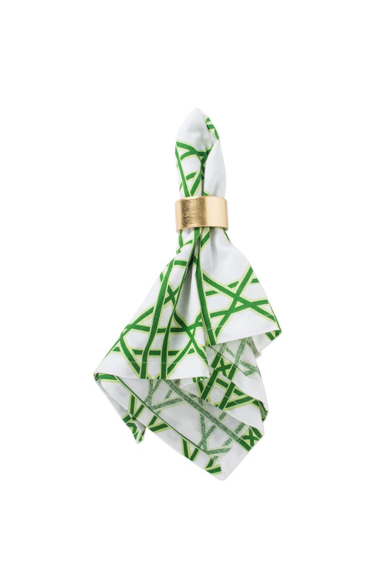 Cane Print Napkin Set/4, Alternate, color, Green Cane