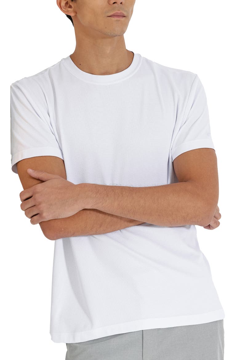 Piquet Everyday Tech T-Shirt, Main, color, White