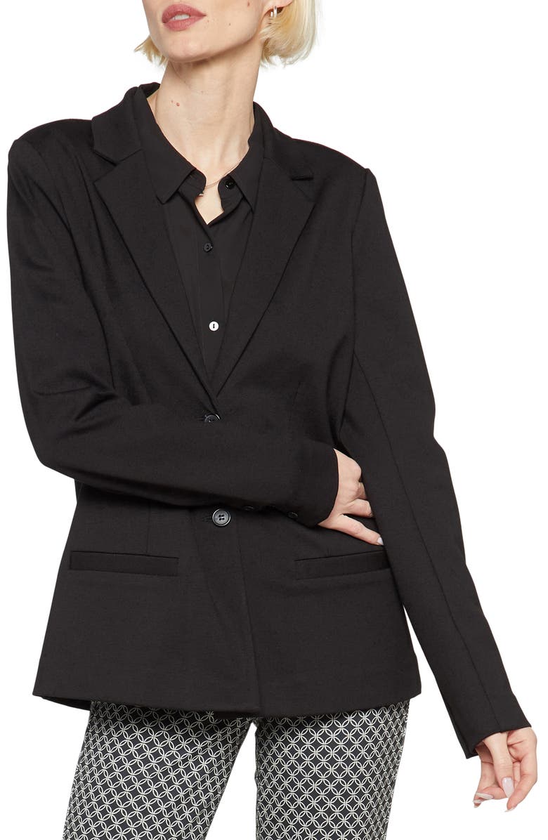 NYDJ Classic Knit Blazer, Main, color, Black