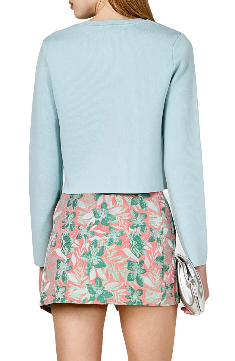 Endless Rose Rhinestone Cardigan, Alternate, color, Powder Blue