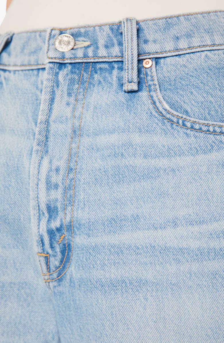 MOTHER The Rambler Raw Hem Ankle Straight Leg Jeans, Alternate, color,