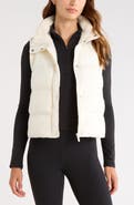 Zella Rib Trim Puffer Vest