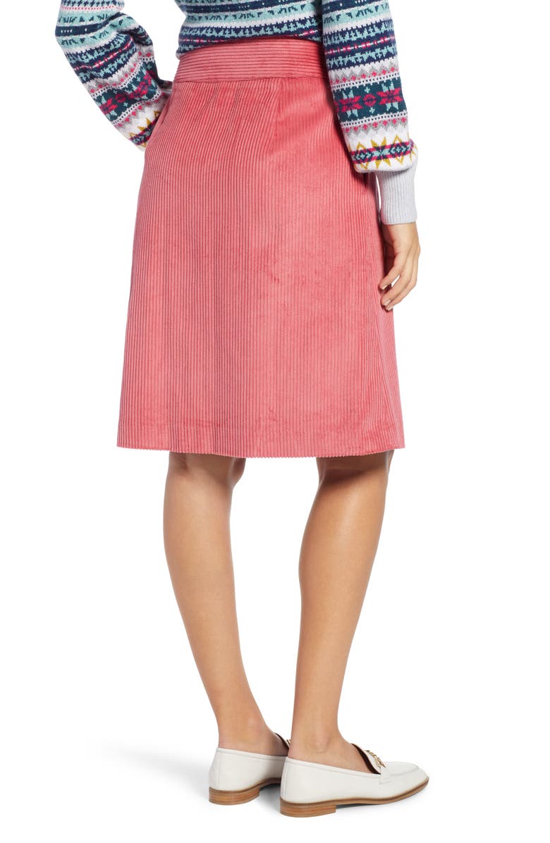 1901 Corduroy Knee Length Skirt, Alternate, color, 