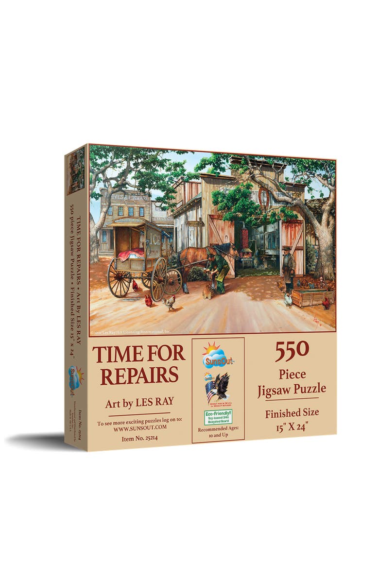 Sunsout Time for Repairs 550 piece Jigsaw Puzzle for Adults, Main, color, Multicolor