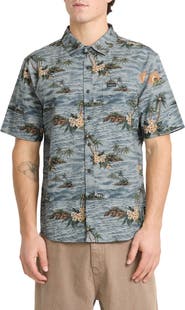 Quiksilver Island Breeze Classic Short Sleeve Button-Up Shirt