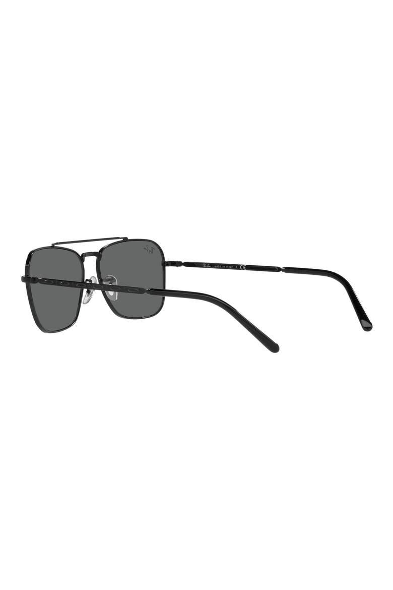New Caravan 58mm Square Sunglasses, Alternate, color, BLACK