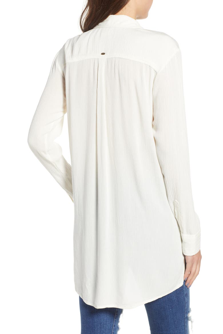 Twirl Longline Shirt, Alternate, color, NAKED