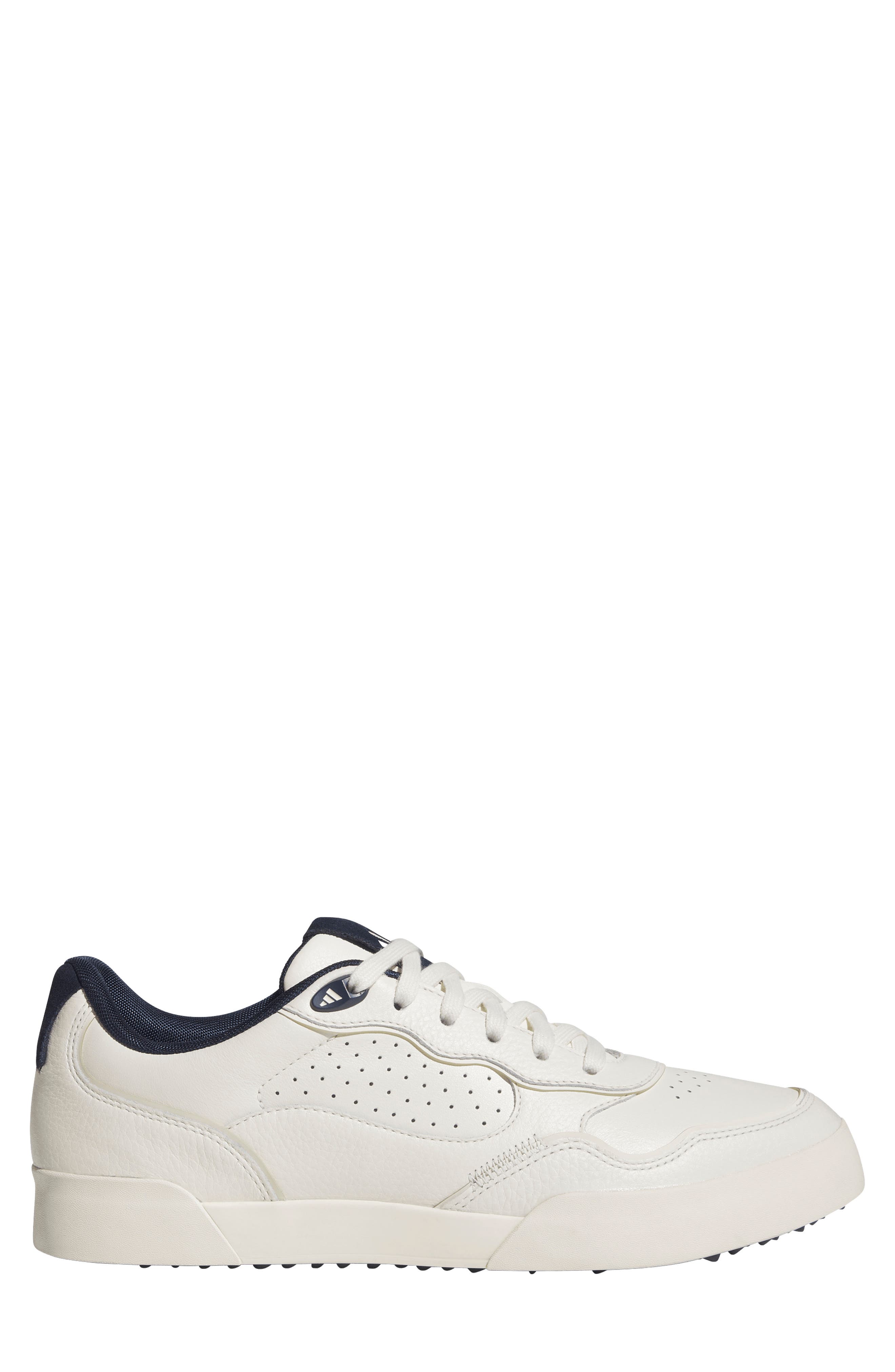 adidas Retrocross 25 Spikeless Golf Shoe, Alternate, color, White/ Indigo