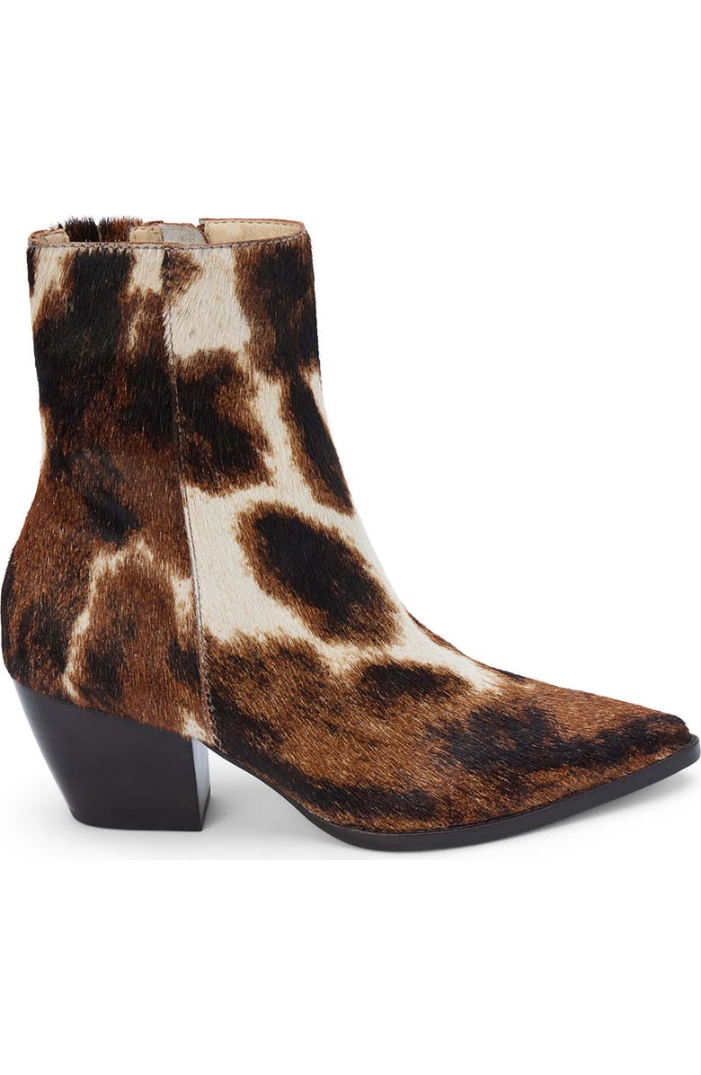 Matisse Caty Western Pointed Toe Bootie, Alternate, color, Brown Multi Cowhair